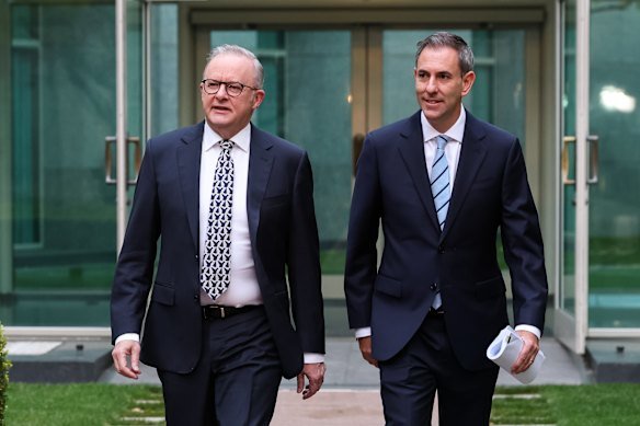 Prime Minister Anthony Albanese and Treasurer Jim Chalmers.