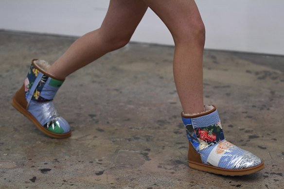 Verner x Ugg Express shoe auction during Australian Fashion Week 2024 in Carriageworks, Sydney.