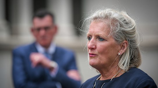 Mental health royal commission chair Penny Armytage released the report into Victoria’s mental health system with Daniel Andrews in 2021.