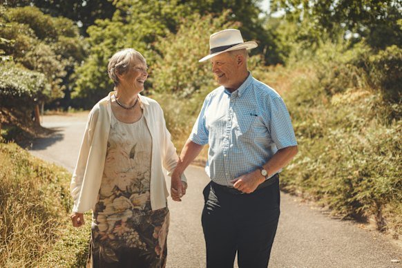 Relationship satisfaction improves after 24 years together. 