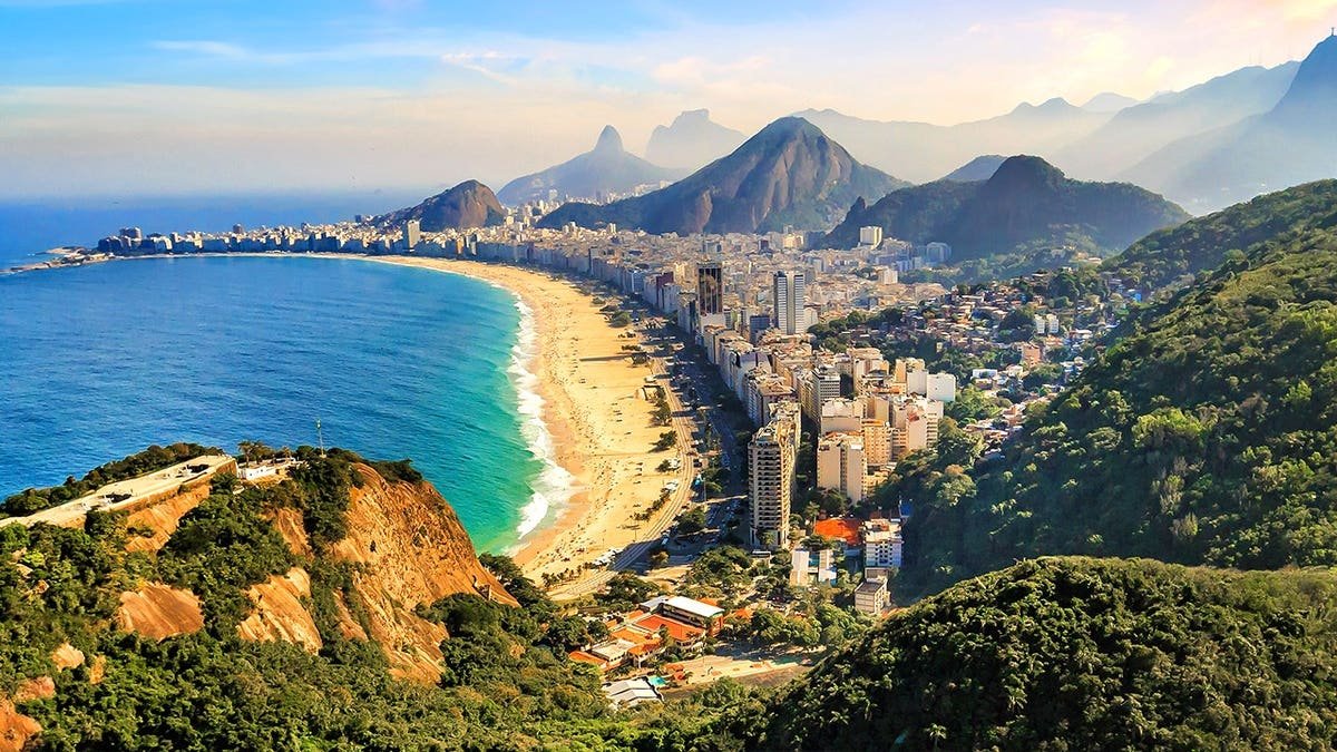 Aerial photo of stunning skyline in Brazil