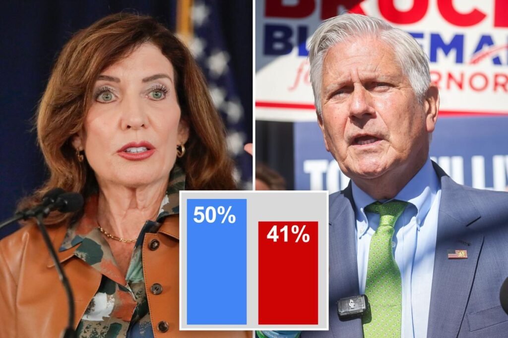Bruce Blakeman within single digits of Kathy Hochul in NY governor’s race: poll Bruce Blakeman within single digits of Kathy Hochul in NY governor’s race: poll