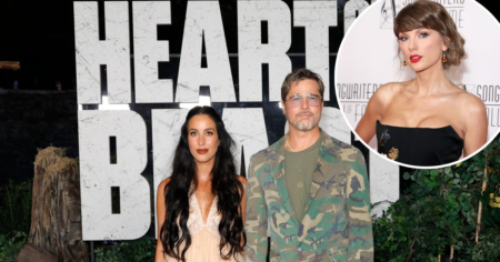 Brad Pitt Jokes He ‘Lost’ Girlfriend Ines de Ramon at Taylor Swift’s ‘Wedding of the Century’ Brad Pitt Jokes He ‘Lost’ Girlfriend Ines de Ramon at Taylor Swift’s ‘Wedding of the Century’