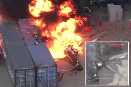 NBC helicopter crashes in fireball, killing 3 in Chatsworth as news anchor says ‘we have lost contact with our people’ NBC helicopter crashes in fireball, killing 3 in Chatsworth as news anchor says ‘we have lost contact with our people’