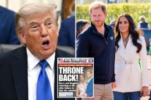 Trump ‘happy’ Prince Harry, Meghan Markle left US — but he ‘would not have taken them back’ Trump ‘happy’ Prince Harry, Meghan Markle left US — but he ‘would not have taken them back’
