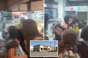 Masked Massachusetts mob attacks McDonald’s worker behind counter during teen takeover; 4 arrested