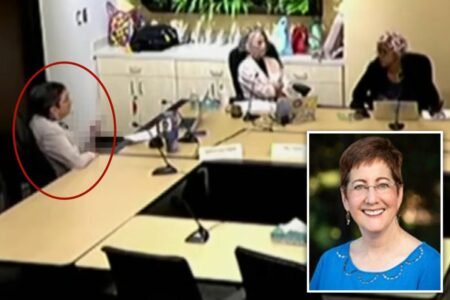 Oregon county chairwoman flips off fellow member during publicly broadcast meeting: wild video Oregon county chairwoman flips off fellow member during publicly broadcast meeting: wild video