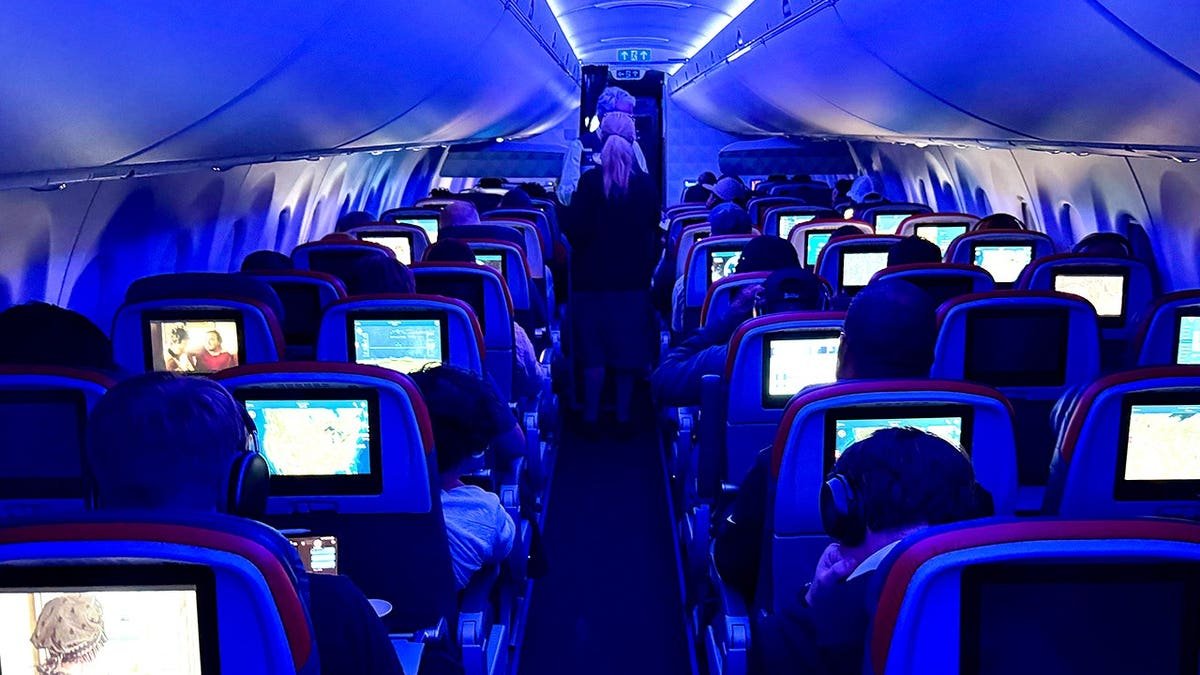Interior shot of Delta cabin