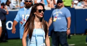 Bill Belichick’s Girlfriend Jordon Hudson Trades Snakeskin for a Jumpsuit While Cheering on UNC 