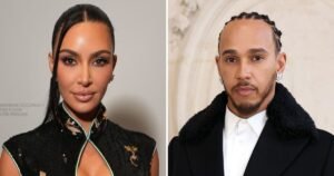 Kim Kardashian Packs on the PDA with Lewis Hamilton Under the Eiffel Tower on Loved-Up Paris Trip