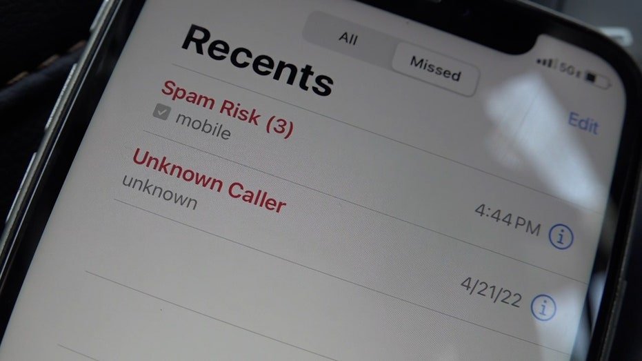 Robocalls and spam calls on a cell phone