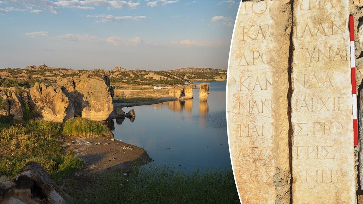 Stock view of Phrygia next to inscriptions at site