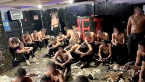 Dozens of pledges found covered in food in sweltering frat basement as police investigate alleged hazing