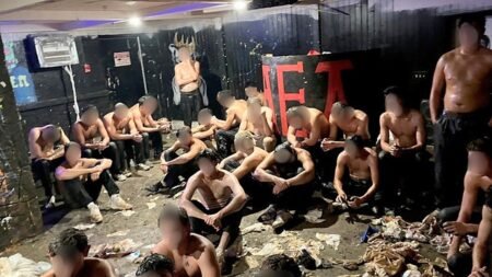 Dozens of pledges found covered in food in sweltering frat basement as police investigate alleged hazing Dozens of pledges found covered in food in sweltering frat basement as police investigate alleged hazing