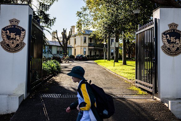 Historic Barrengarry House, at James Ruse High School in Carlingford.