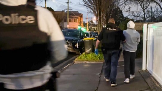 
Police arrest a 33-year-old man in Pascoe Vale on Wednesday morning.