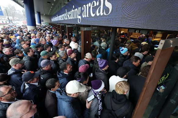 Fans arriving for the AFL Grand Final 2026.