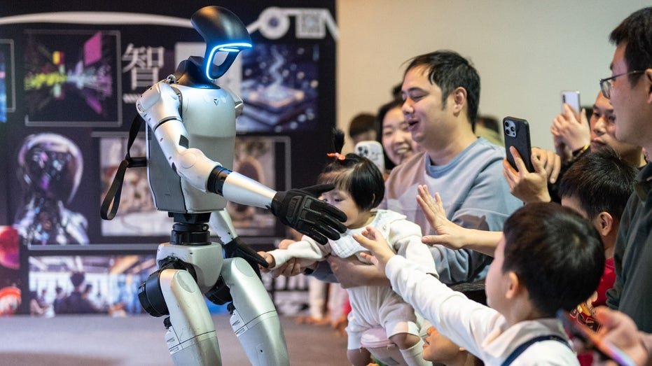 Robot interacts with audience in China