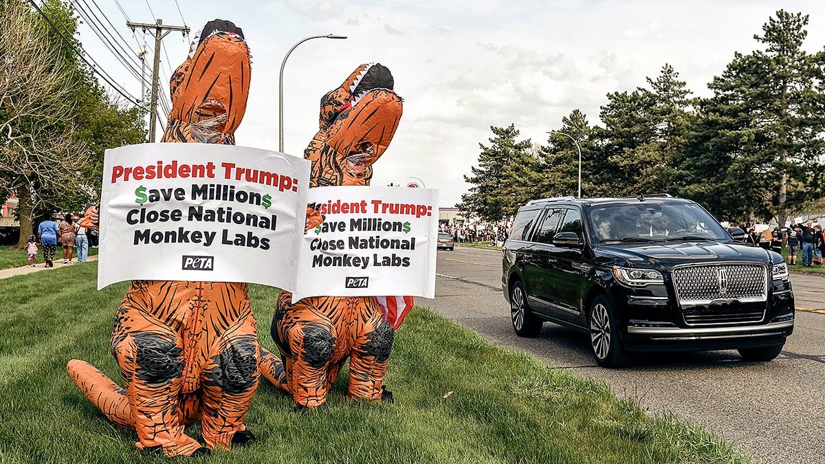 Thousands eally in Michigan's Warren to protest Trump's 'First 100 Days' speech