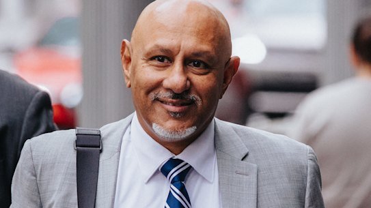 Former AFP officer and private investigator Shane De Kauwe arrives at the ICAC on Tuesday. 