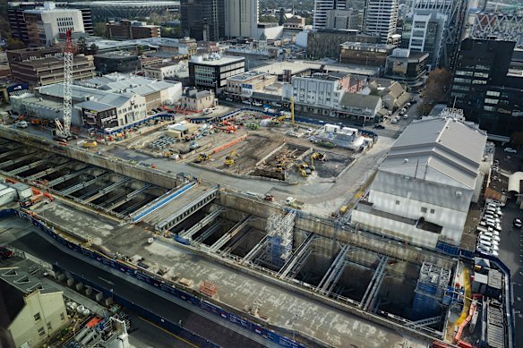 The new station at Parramatta is regarded as one of the most complex to build for the Metro West project.