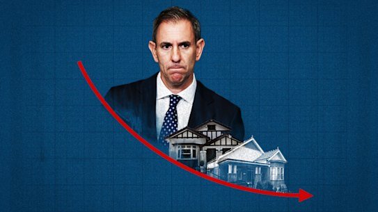 House values across the nation have fallen through winter.