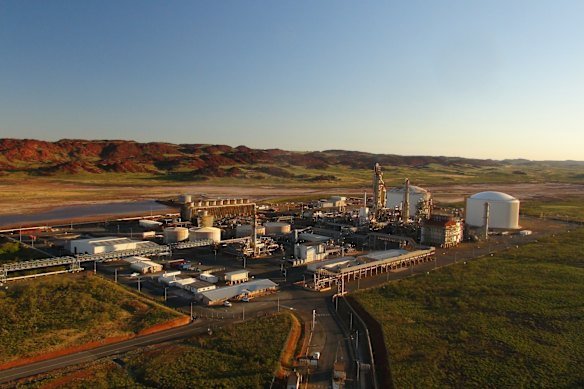 The Yara ammonia plant on the Burrup Peninsula.