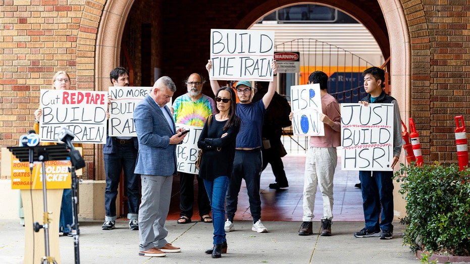 california high speed rail demonstrators