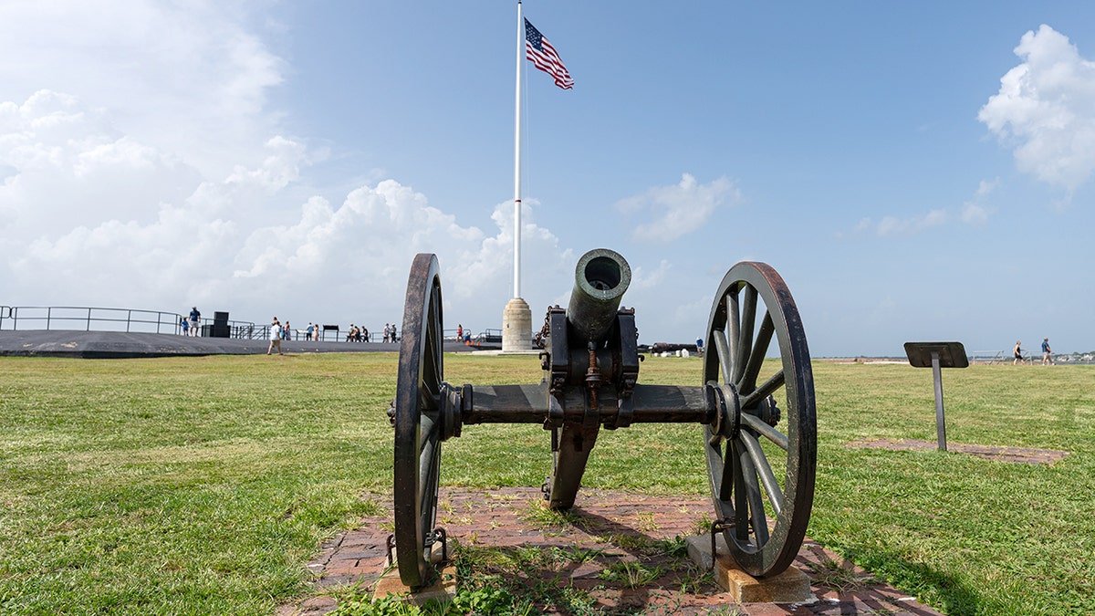 A Cannon at Fort Sumter National Monument