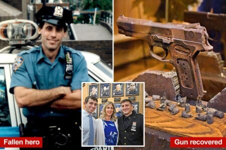 NYPD ESU heroes killed on 9/11 honored with memorial wall rededication featuring cop’s gun recovered from rubble NYPD ESU heroes killed on 9/11 honored with memorial wall rededication featuring cop’s gun recovered from rubble