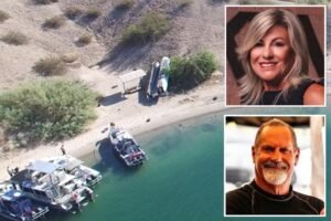 Successful business owners killed in high-speed boat crash after vessel hit land and went airborne Successful business owners killed in high-speed boat crash after vessel hit land and went airborne