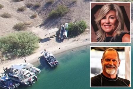 Successful business owners killed in high-speed boat crash after vessel hit land and went airborne Successful business owners killed in high-speed boat crash after vessel hit land and went airborne