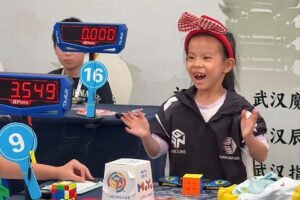 6-year-old Chinese girl sets Rubik’s Cube world record