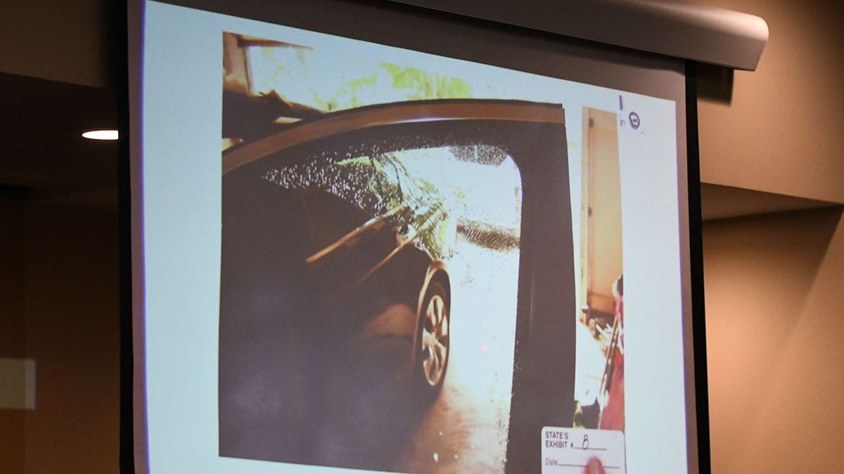 Dan Markel crime scene with police tape marking the area where the Florida State law professor was shot in his car.