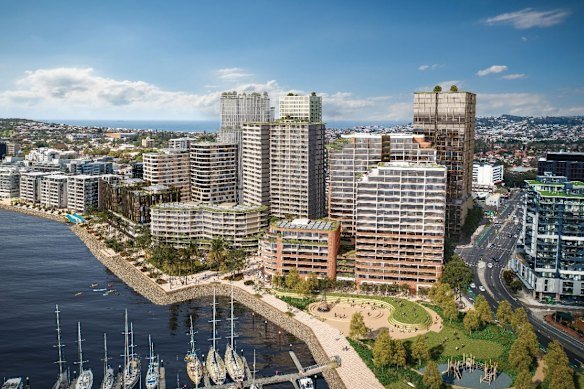 A concept image of the Newcastle Quay development – one of the largest projects planned across the three regions.