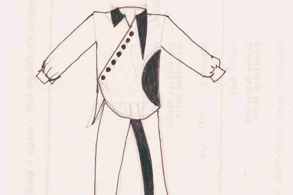 A sketch of A possible costume.