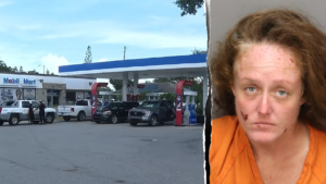 Florida woman accused of setting stranger on fire at gas station, leaving horrific burns Florida woman accused of setting stranger on fire at gas station, leaving horrific burns