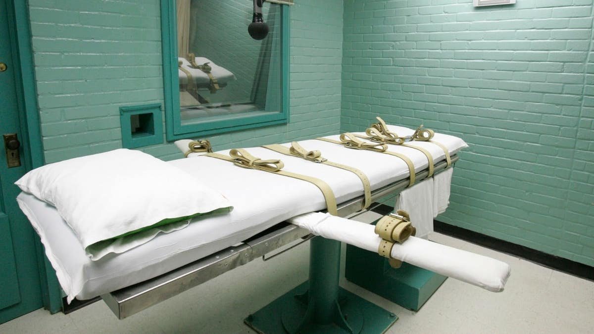 The state of Texas execution chamber in Huntsville, Texas