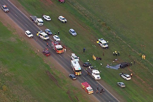 Intensive paramedic crews and advanced life support crews were at the scene. 
