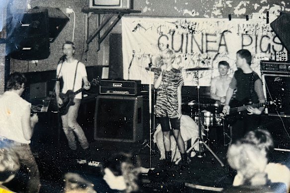 The pair performing in 1983.