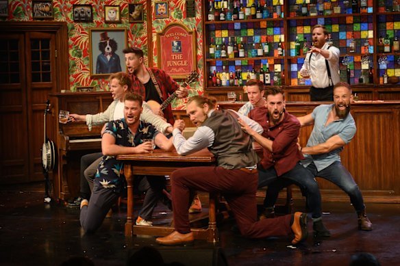 The show is set in a pub called The Jungle. Cue the Gun N’ Roses.