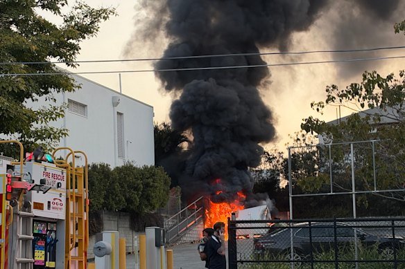 Firefighters did not think the blaze caused structural damage to the main building.