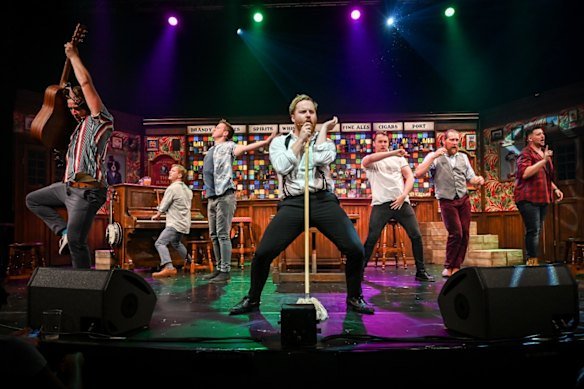 The Choir of Man plays in the Magic Mirrors Spiegeltent for Brisbane Festival.