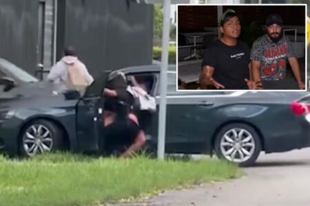 Florida couple attacked, pepper-sprayed and dragged by car after they’re accused of walking in the road Florida couple attacked, pepper-sprayed and dragged by car after they’re accused of walking in the road
