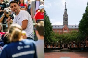 Outrage as Georgetown students reportedly plan Charlie Kirk ‘lookalike contest’ on assassination anniversary