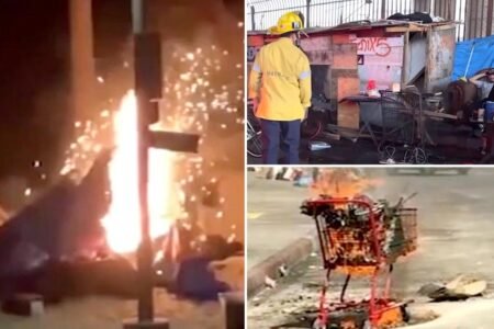 Firefighters stretched to breaking point after homeless people spark over 12K fires in Los Angeles Firefighters stretched to breaking point after homeless people spark over 12K fires in Los Angeles