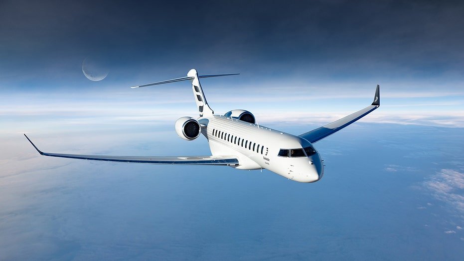 Inflight Bombardier Global 8000 SmoothFlex Wing