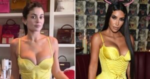 Kylie Jenner Tries on Kim Kardashian’s Vintage Yellow Versace Dress Ahead of Saint Tropez Wedding