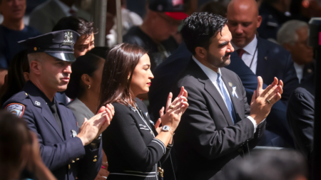 AOC, Mamdani interaction caught on cam at 9/11 memorial sparks online fury AOC, Mamdani interaction caught on cam at 9/11 memorial sparks online fury