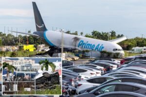 Feds probe whether Amazon cargo jet landed too late to stop safely, leaving 5 dead in Miami